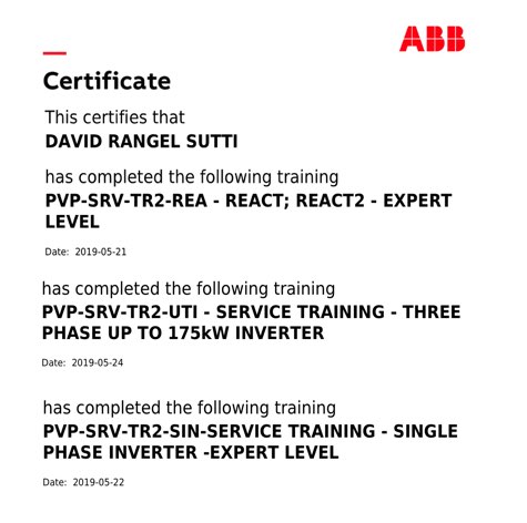 Certificate ABB David Rangel Sutti
